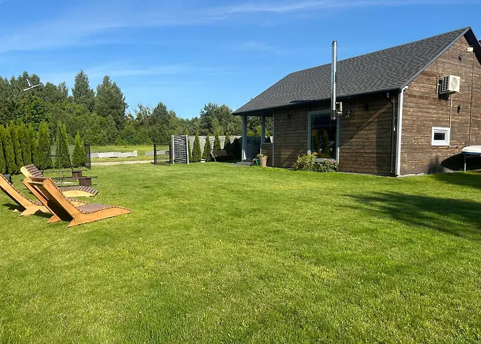 Mazury Dom Olus Nad Jeziorem Sasek Wielki Z Goraca Balia Z Funkcja Jakuzzi